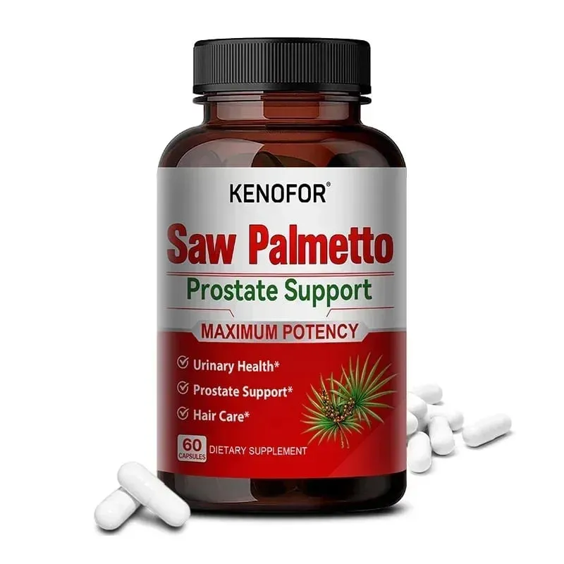 Prostatatilskud med Saw Palmetto understøtter urinvejssundhed Urtesundhedstilskud 120 vegetariske kapsler — image 8