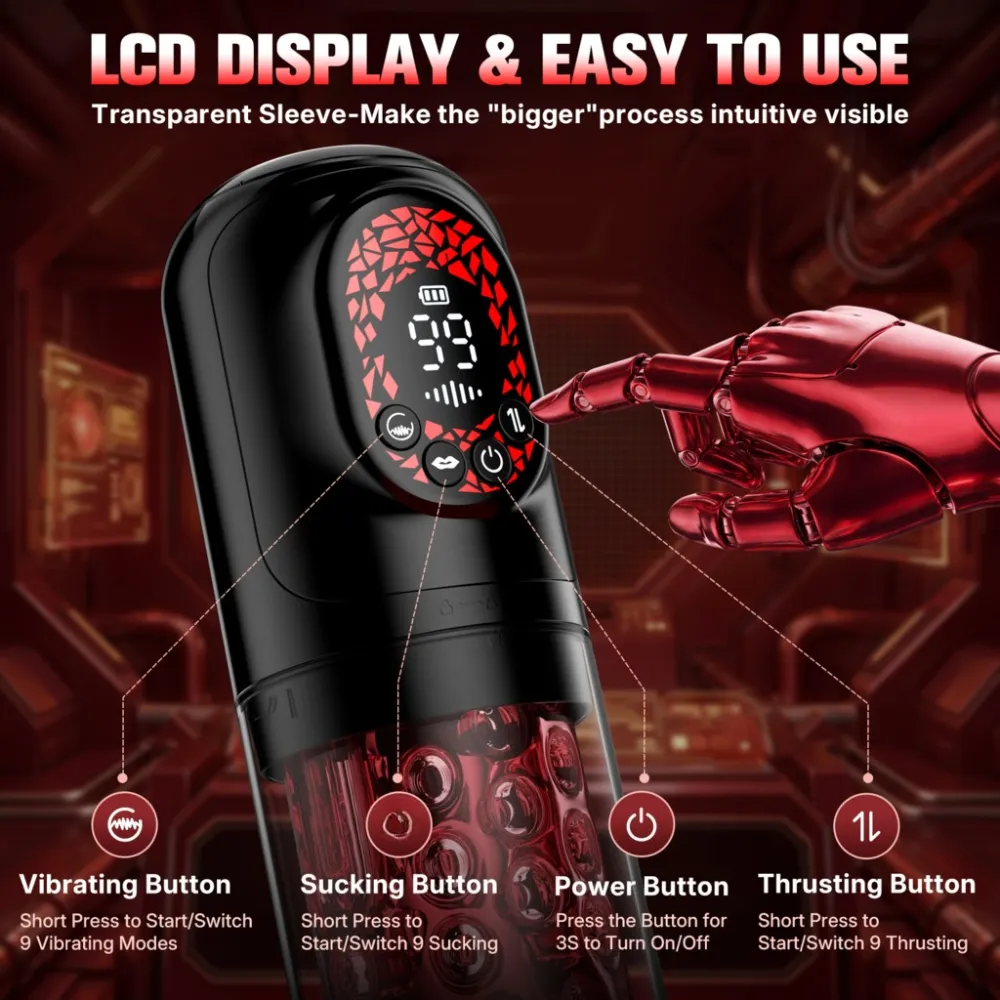 Telescopic Rotation Masturbator Cup Sucking Penis Pump Pocket Pussy Blowjob Sex Toys Stroker Piston Automatic Mastubator for Men