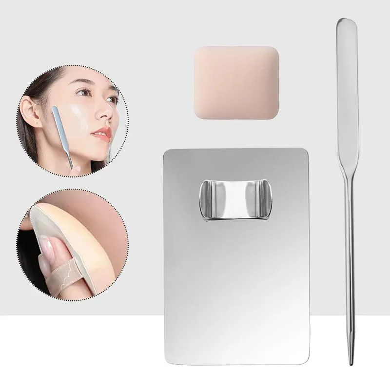 3/4/5/6 PCS Makeup Foundation Brush Lipstick Eye Shadow Mixing Palette Stainless Steel with Spatula Rod Color Stick Beauty Tools — image 7