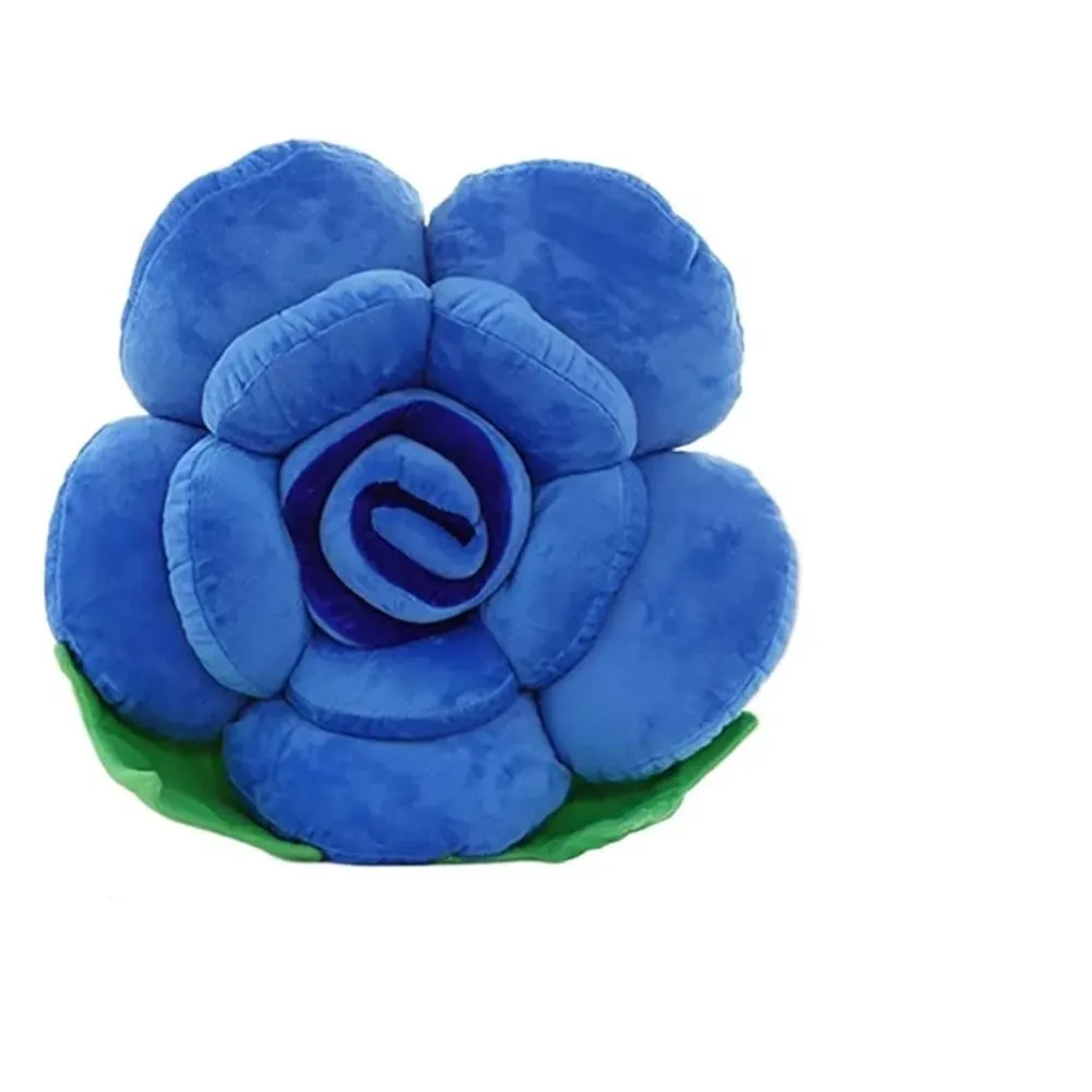 New Large Rose Shaped Pillow Simulated Colorful Sofa Flower Cushion Plush Car Interior Cushion Wedding Party Supplies — image 17