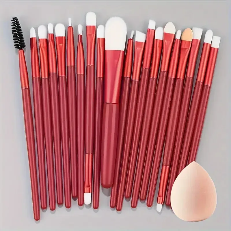 20Pcs Makeup Brushes Set Eyeliner Blending Cheeks Eye Cosmetic Foundation Brush with Makeup Sponge — image 19