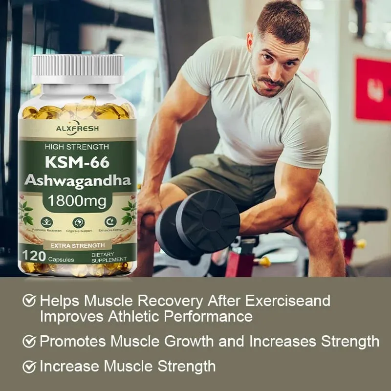KSM-66 Capsules d'Ashwagandha biologique avec zinc | Végétalien sans OGM | Supplément santé de formule premium — image 3