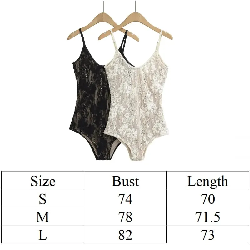 Sexy Mesh See Through With Lining Backless Spaghetti Strap Bodysuit Woman Sling Tight Short Jumpsuit Slim fit Rompers Playsuits — image 7