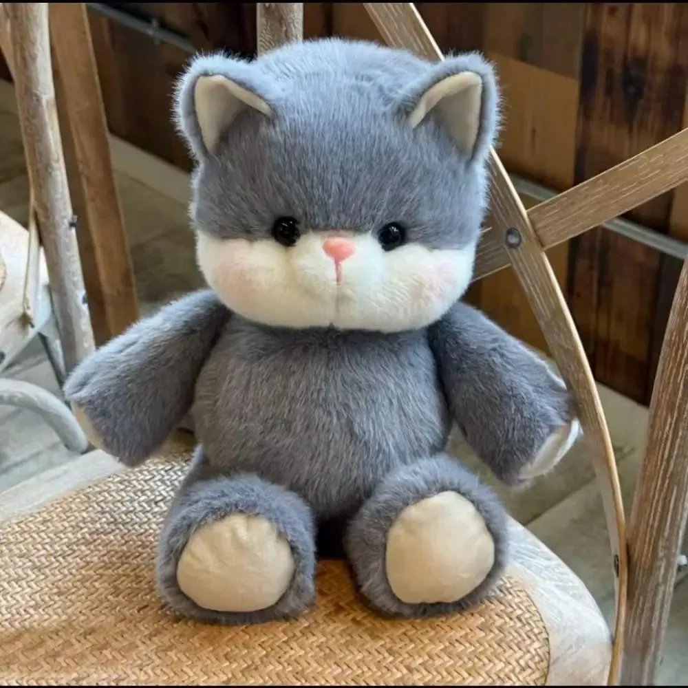 Creative Gift Soft Cat Stuffed Animal Plush Pillow Cute 17.7inch Plush Toy Emotional Support Cat Pattern Stuffed Toys
