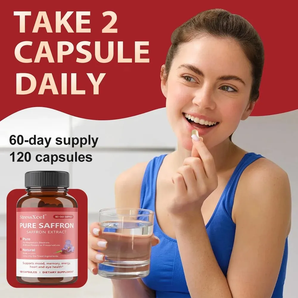 Saffron Supplement Protects Eye Health Improves Dull Skin Tone Promotes Blood Circulation and Boosts Metabolism — image 6