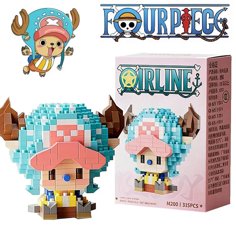 Anime Building Block Chopper Buggy Assembly Micro Building Block Zoro Robin Character Model Mini Bricks Figure Toys For Gift — image 1