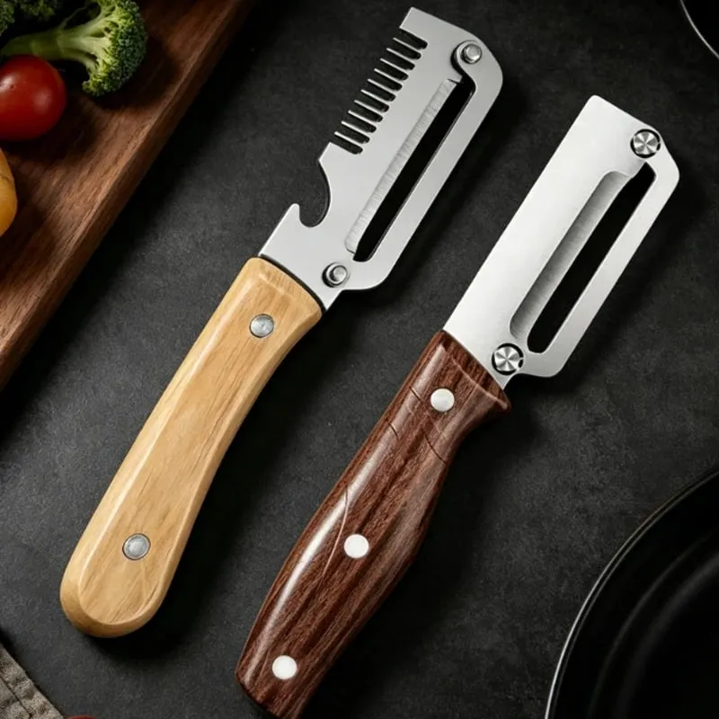 2PCS Kitchen Peeler Stainless Steel Vegetable Peeler for Cut Onions Slicing Fruit Vegetables Pumpki Specific Peeler Kitchen Tool — image 1