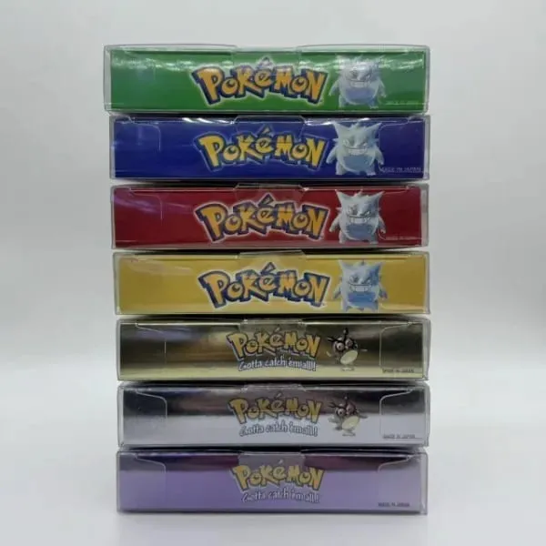 Pokemon Series Blue/Crystal/Gold/Green/Red/Silver/Yellow GBC Game in Box with Manuals for Video Game Cartridge USA Version — image 1