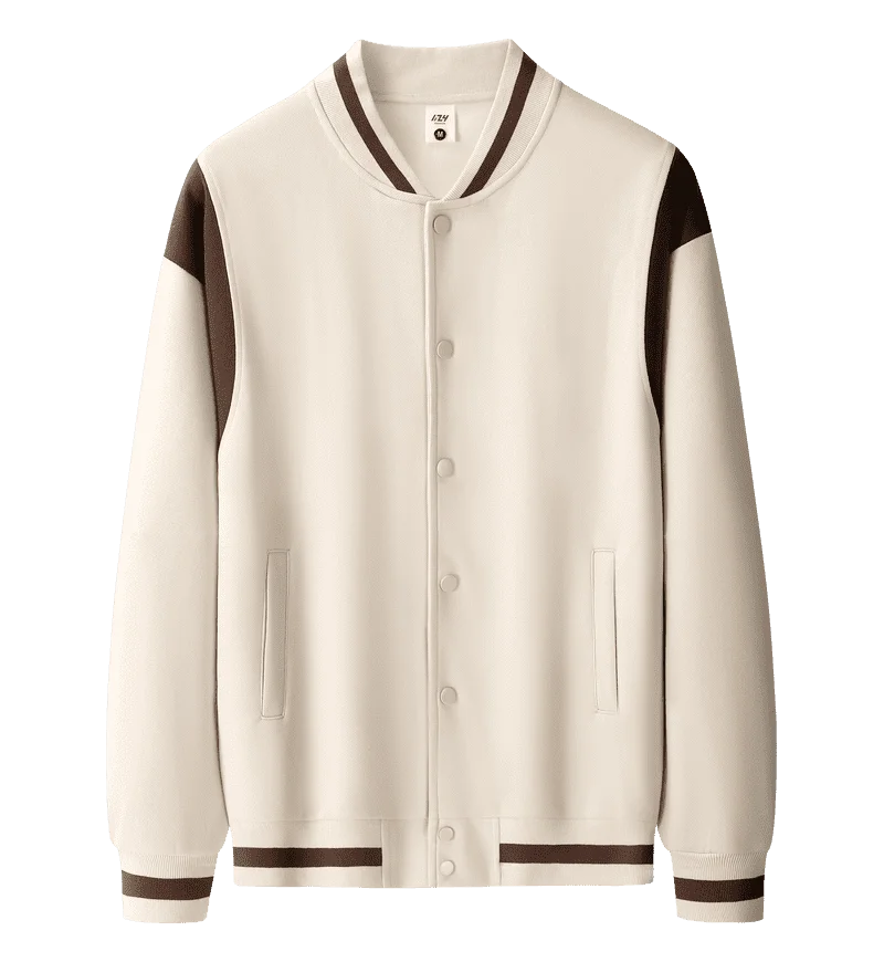 Cotton baseball jacket, outerwear, cardigan customization, printable embroidered logo, autumn and winter adult casual workwear