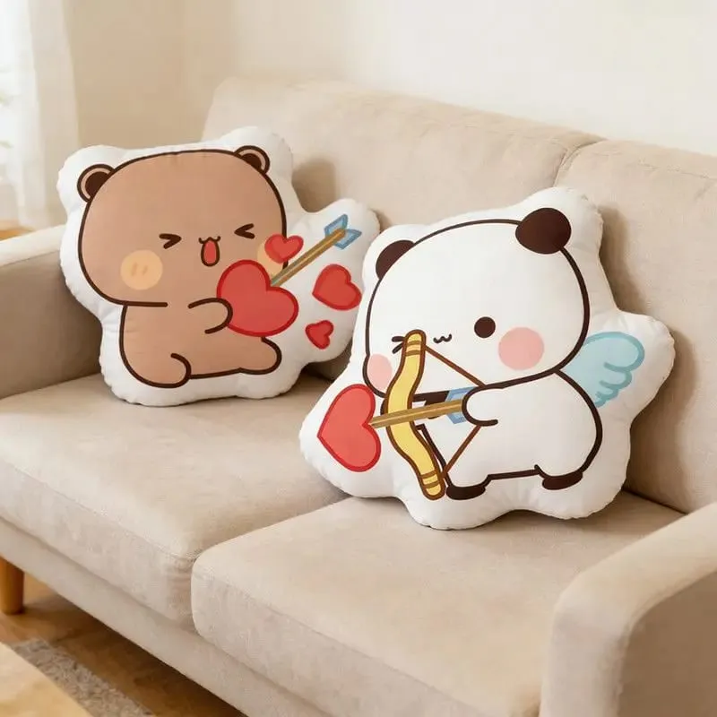 Cute Cartoon Bubu Dudu Plush Pillows Soft Kawaii Yier Panda Throw Pillow Sofa Ornament Sleeping Companion Pillow for Adult Gifts — image 2