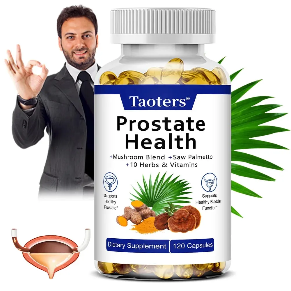 Saw Palmetto Capsules with Magnesium Citrate and Zinc Help Maintain Male Urinary Tract Health and Prostate Health — image 1