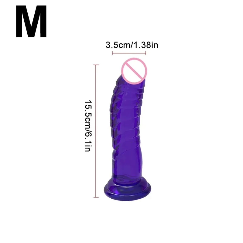Realistico vibratore nero con forte base a ventosa, morbido giocattolo sessuale per pene per donne e uomini, giocattolo adulto vaginale anale a mani libere in M — image 11