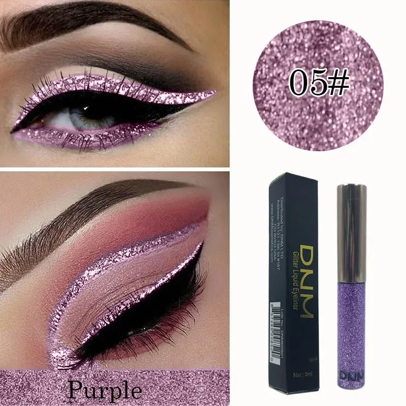 16 Colors Diamond Liquid Eyeliner Professional Silver Green Shiny Eyes Flash Long-lasting Liquid Glitter Eye Liner Beauty Makeup