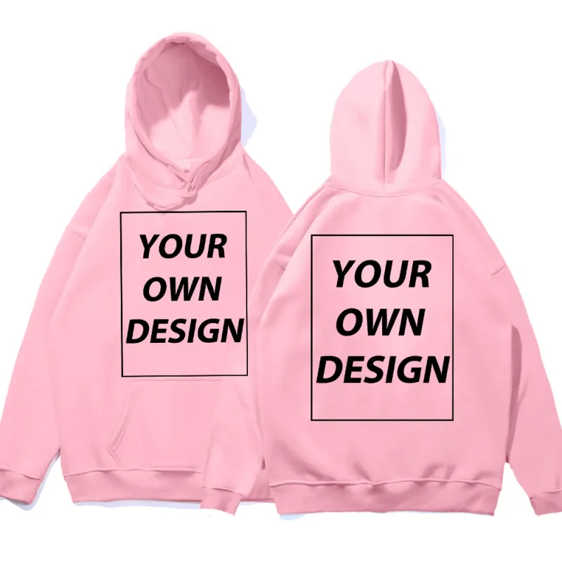 Personalized Customize Autumn Casual Sport Hoodie Men Fleece Team Basic Sweatshirts Street Office Top Daily Comfortable Workwear — image 7