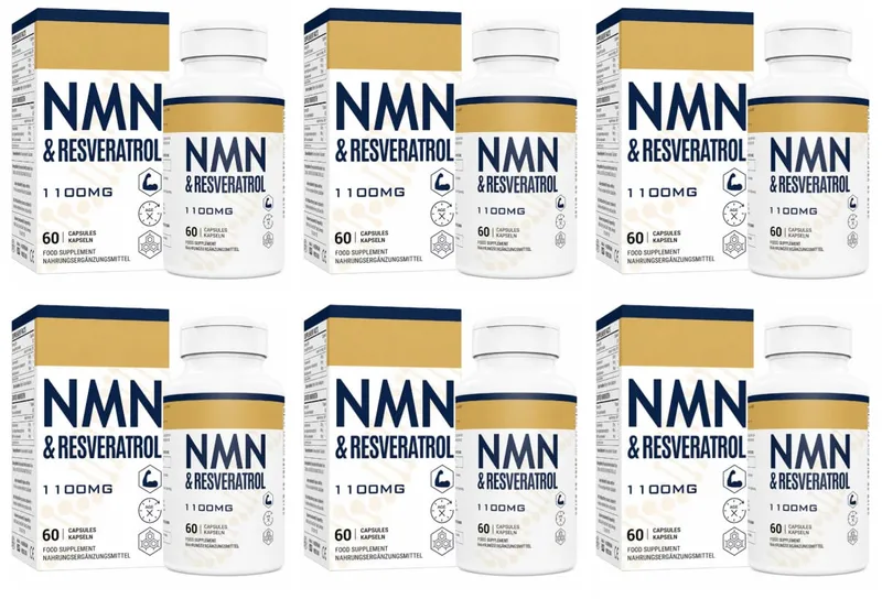 NMN+Resveratrol 60 Capsules Powerful Antioxidant Supplement for Heart Health & Anti-Aging Enhanced with Black Pepper Extract — image 12