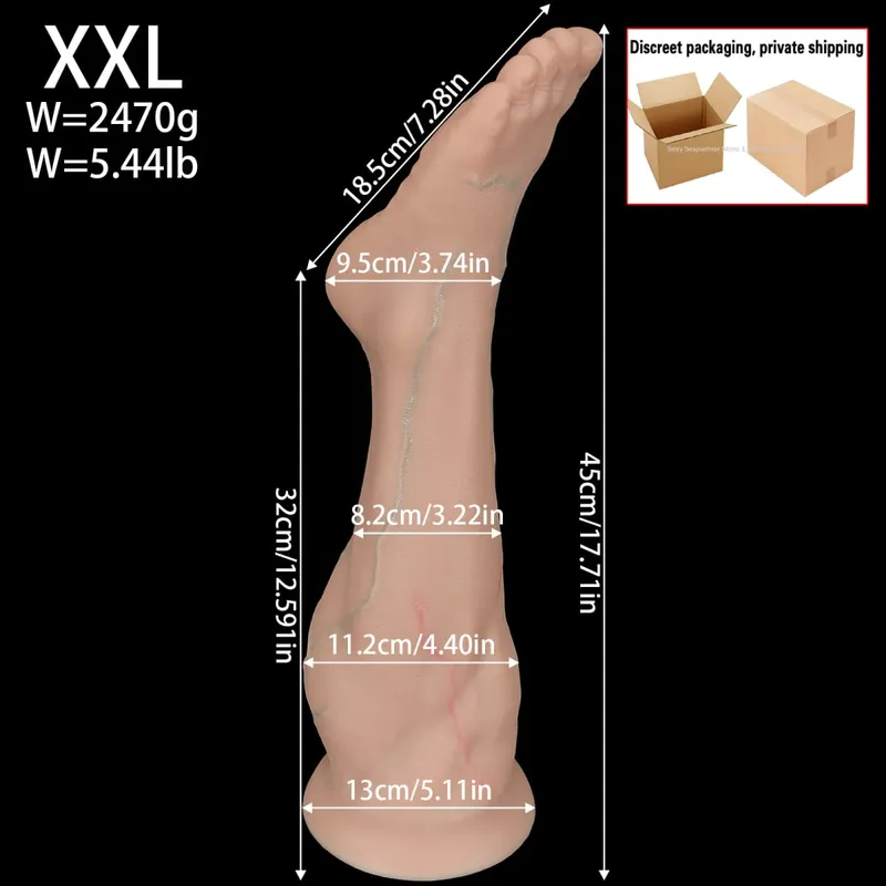Huge Simulated Palm Anal Plug Fisting Butt Plug Dilation Training Prostate Massage Anal Dildos Toys XXL For Women Male Sex Toys — image 9