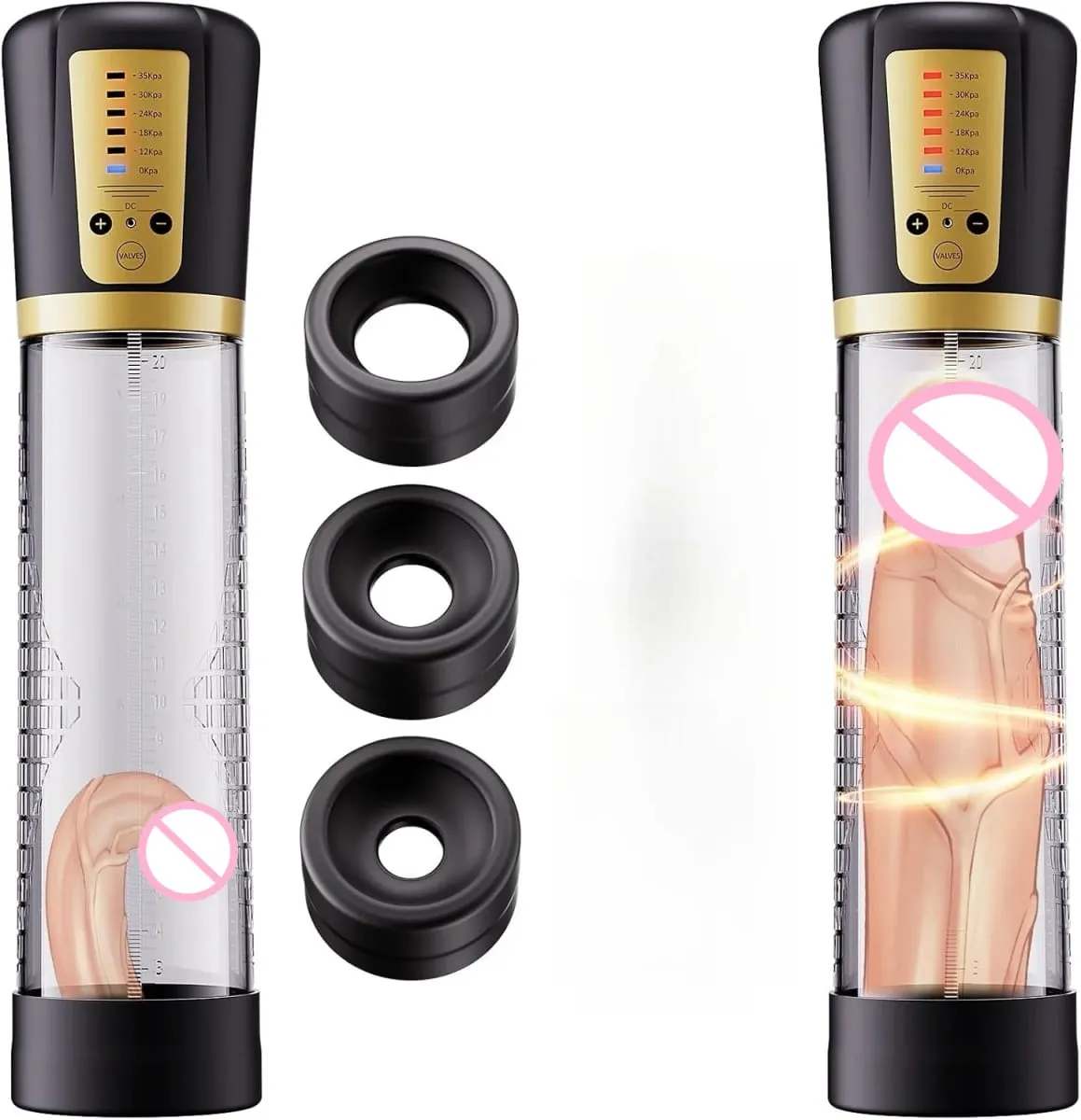 Automatic Electric Penis Pump Trainer Toy Male Self-pleasure Device with 3 Rings Suction Modes Ideal for Adult Men Sex Toys 18+ — image 1