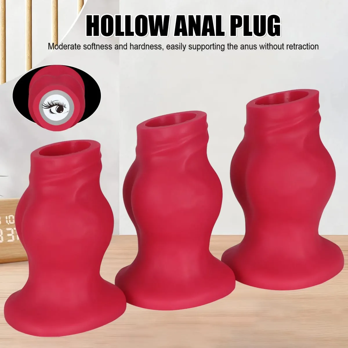 Hollow Huge Anal Butt Plug Adult Sex Toys Suction Cup Big Butt Plug For Male gay Big Anal Butt Plug Dilator Training Dialation — image 3