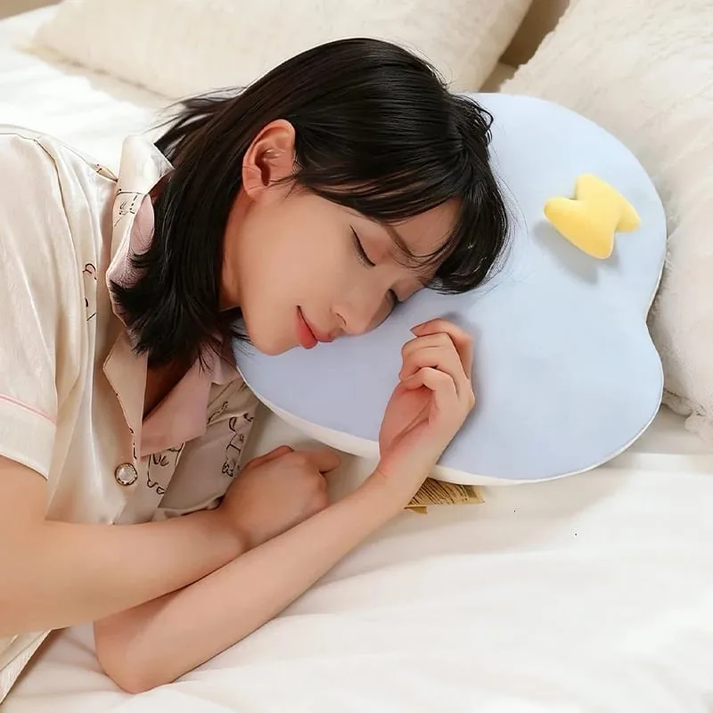 Yaratıcı Hava Serisi Gökkuşağı Bulut Peluş Yastık Yumuşak Sevimli Karikatür Kawaii Dolması Bebek Çocuklar Için kanepe yastığı Ev Dekor — image 5