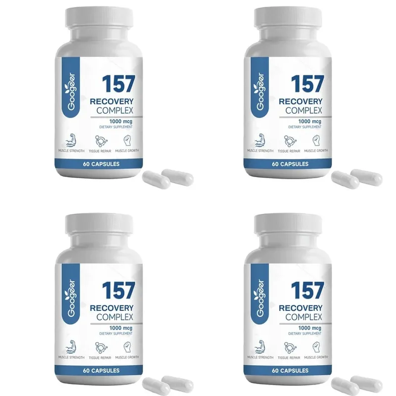 Googeer 157 Recovery Complex Capsules for Muscle Strength and Tissue Repair L-Lysine Amino Acid Blend Daily 60 Capsules