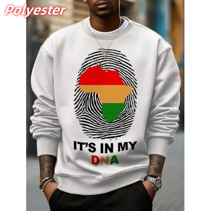 3D Printed Retro Africa Ethnic Hoodie For Men Cool Colorful Pattern Sweatshirt Casual Long Sleeves Pullovers Round Neck Hoodies — image 2