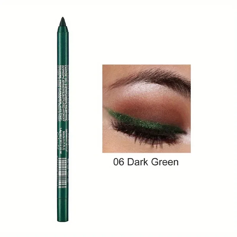 Crayon Eyeliner nacré 17 couleurs, coloré, imperméable, longue durée, mat, lisse, facile à porter, fard à paupières, stylo Eyeliner, maquillage pour les yeux
