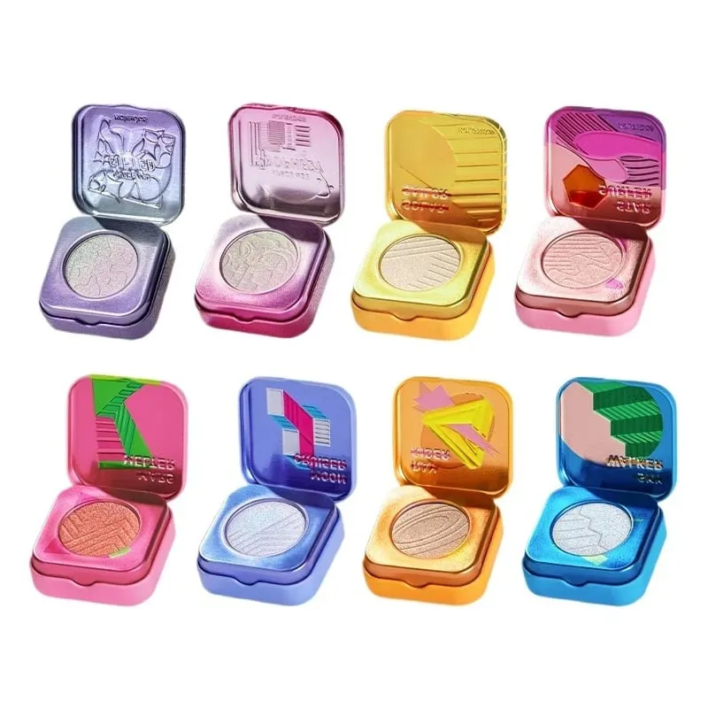 Kaleidos Automatic Gel Eyeliner Pencil Chameleon Eye Shadow Highlighter Chrome Glitter Face Makeup Set Chameleon Diamond Powder — image 2