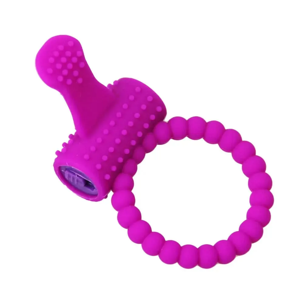 Super-stretchy Vibrating Cock Ring Rabbit Ears Stimulator Delay Erection Penis Ring Mutual Couple Sex Toy Waterproof Silicone — image 3