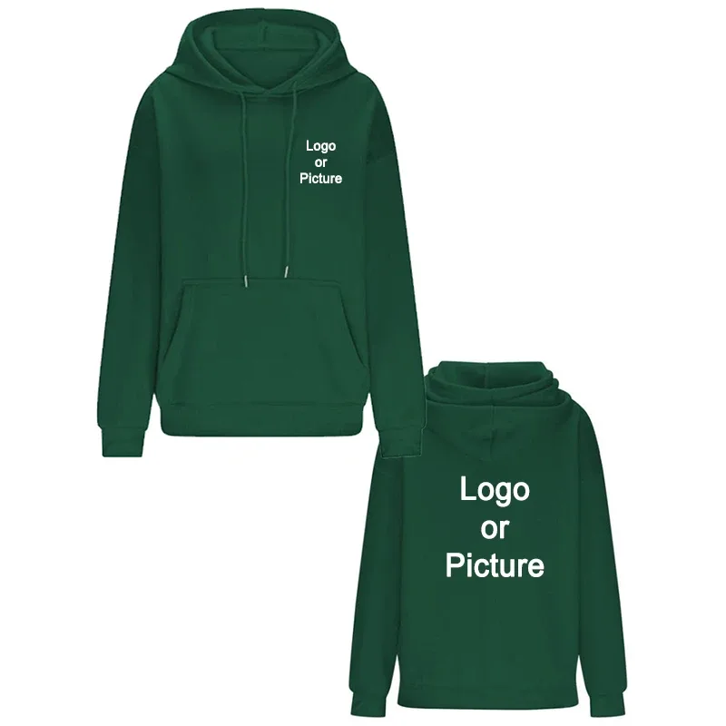 Reka bentuk DIY Oversize Hoodies Fesyen Wanita Disesuaikan Cetak Longgar Lengan Panjang Bahu Drop Cuff Sweathsirts Pullovers Sudadera