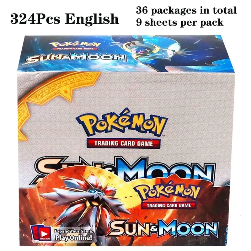 324Pcs Pokemon TCG: Sword & Shield Tempest Bonds Booster Box Trading Card Game Pokemon Card Kids Toys Board Game
