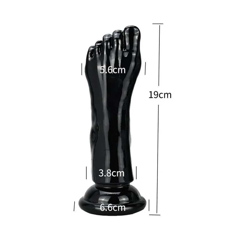 Big Feet Style Anal Plug Big Clear TPE ButtPlug Deep Masturbator Dildo Dilator Stimulator Anal Plug Adult Sex Toys For Women 18+ — image 12