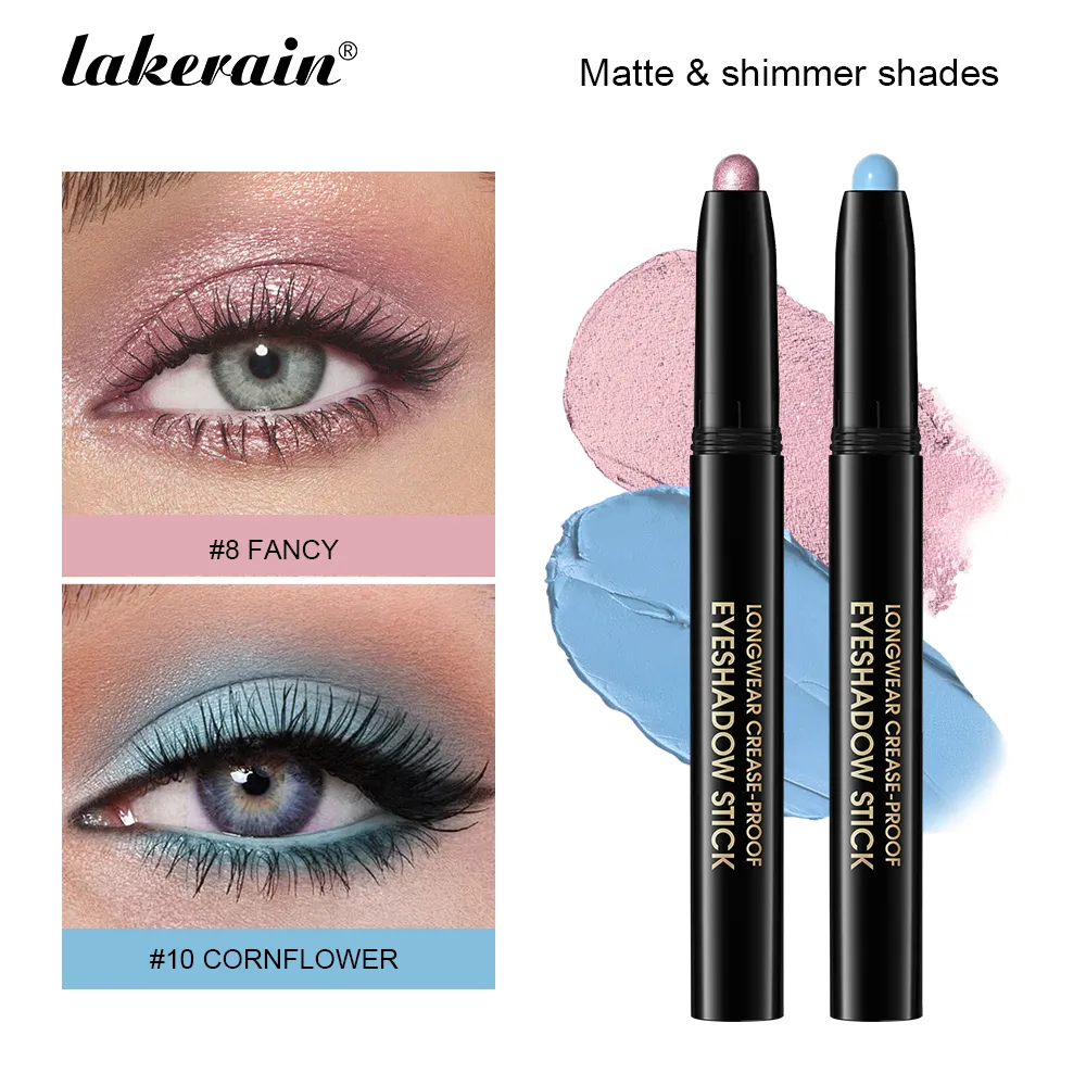 Eyeshadow Liner Sticks Matte & Shimmer Waterproof Metallic Glitter Eye Shadow Highlighter Pencil Eyeshadow Natural Cosmetics — image 2