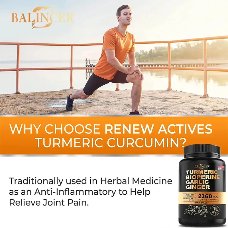 Turmeric Curcumin Capsules - Ginger Garlic & Black Pepper Natural Antioxidant for Joint Mobility Digestive & Immune Wellness — image 4