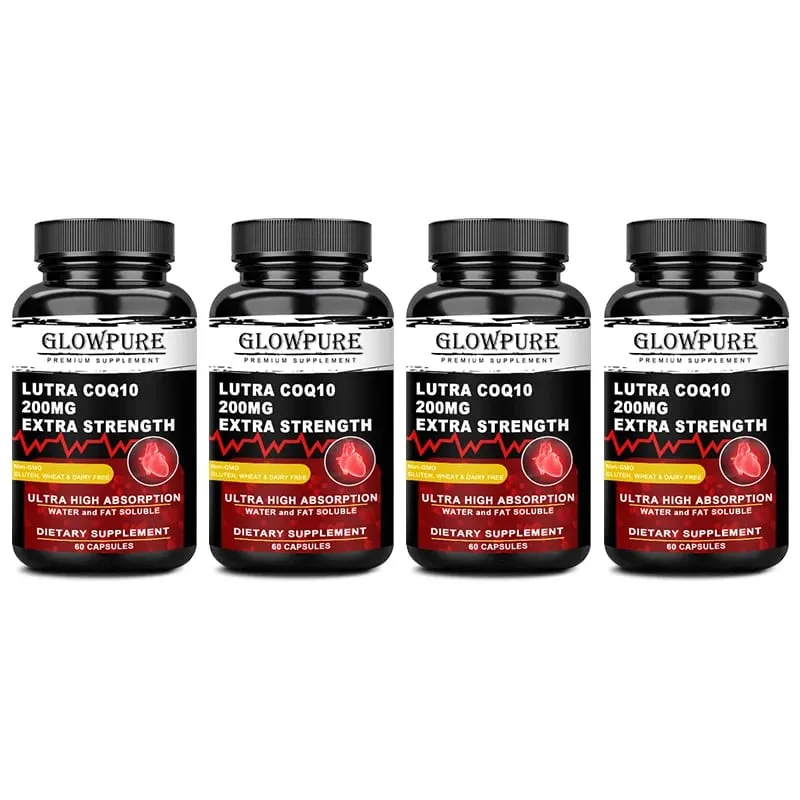 Coenzyme Q10 with Vitamin E - Heart Health Supplement for Energy Blood Pressure & Antioxidant Support