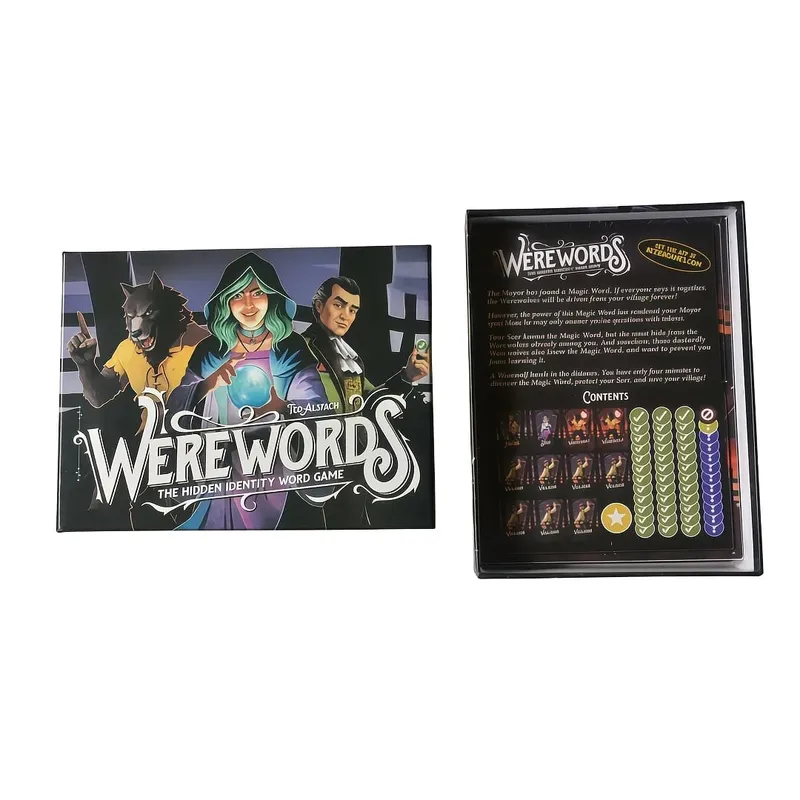 "Hidden Identity Word Board Game Werewolf-Style Word-Guessing Game Interactive Card Toy for Multi-Person Gatherings" Card Game Board Game Ideal for Family Gatherings Gift