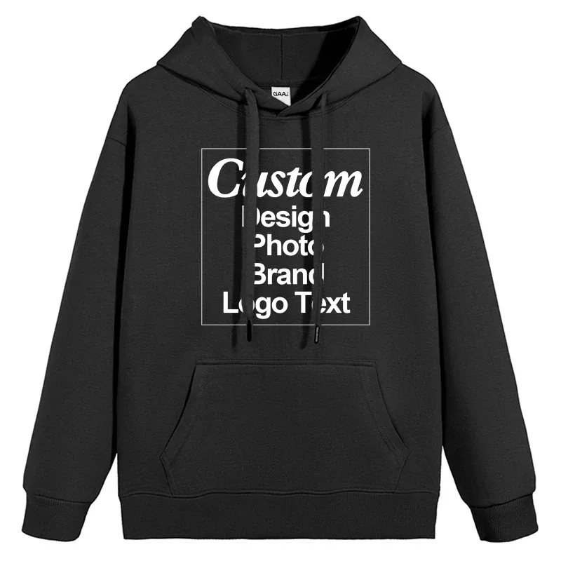 High Quality Custom Hoodie Cotton Sweatshirt Print Embroidery Brand Logo Text Photo Design Men Women Famliy Team Clothing 300g — image 21