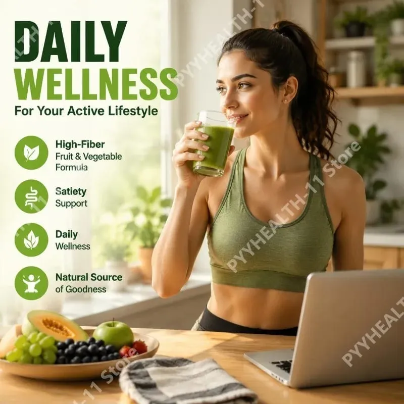Fruit and Vegetable Fiber Enzyme Powder Thick Hami Melon Flavor High-Fiber Satiety Support Dietary Fiber Supplement 300g — image 4