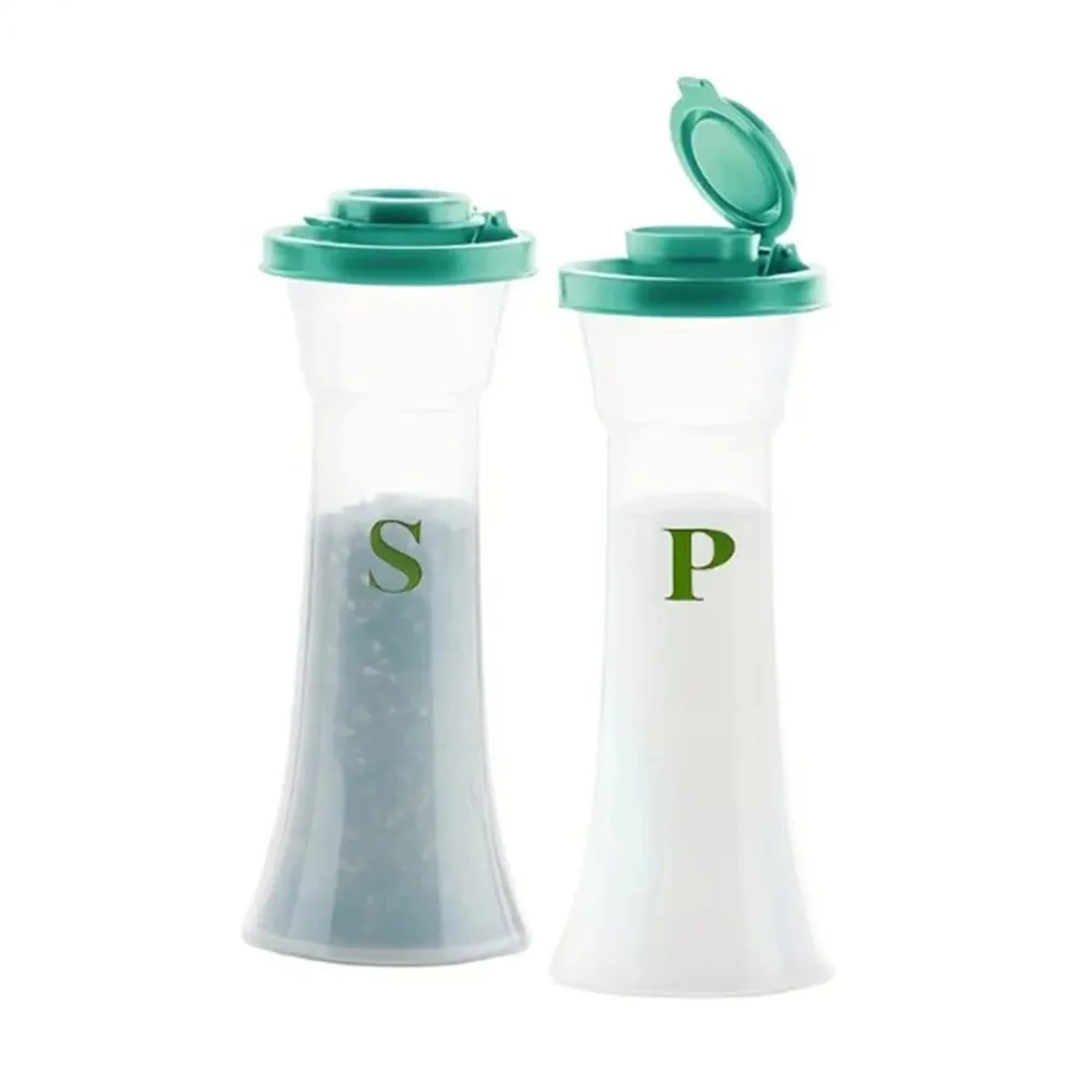 2pcs Large Salt & Pepper Shaker Set with Lids - Perfect for Home Kitchen Restaurant Outdoor and Camping — image 10