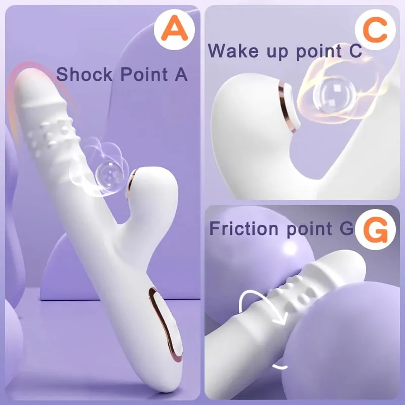 Dildo Sex Toys Vibrator Thrustingwith multiple vibration/sucking modes Multifunctional waterproof Thrusting with Licking — image 6
