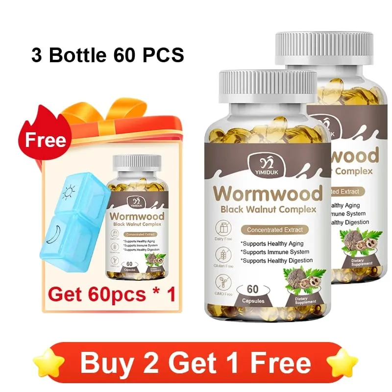 Premium Wormwood Cleanse Supplement with Black Walnut Clove & Quassia Supports Intestinal Health Detox & Digestive Balance — image 9