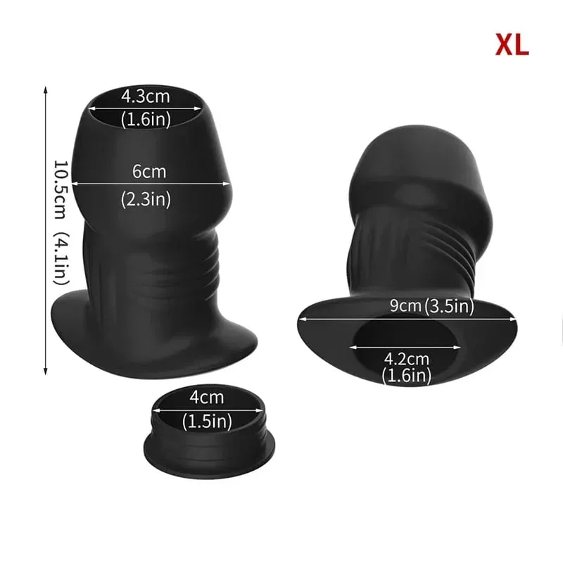 Hollow Silicone Anal Bead Butt Plug Anus Dilator Tunnel Expansion Enema Prostate Massage Mga Sex Toys para sa Babae Mga Lalaki Masturbesyon — image 10