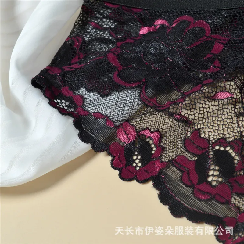 Lace Sexy Underwear Smooth Mens Pouch Panties Perspective Thin Floral Man Briefs Temptation Mesh Low Rise Breathable Underpants — image 16