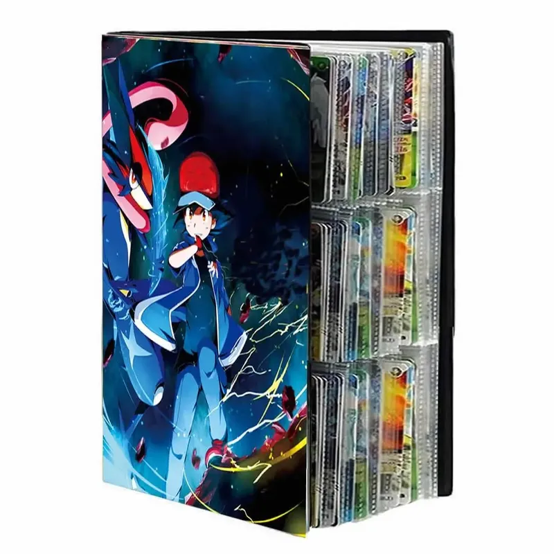 9 Pocket Cards Album Folder Anime Cover Collection Holder Binder Fit For Pokmon YuGiOh TCG Game Sports Football 540 Card Storage — image 14