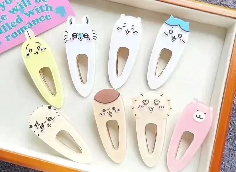 New jiyi jiyi Acrylic Hairpin Xiaoba Usachijiyi Flying Squirrel Chestnut Head Cute Cartoon Duckbill Clip Student Girl — image 5