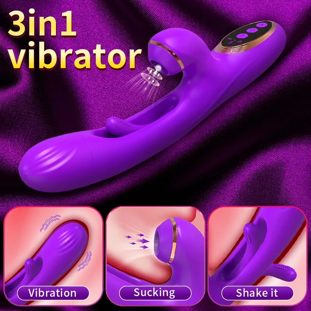 Sucking Flapping Vibrator for Women Clitoris G Spot Stimulator Dildo Tapping Vagina Massager Vibrating Adult Female Sex Toys — image 2
