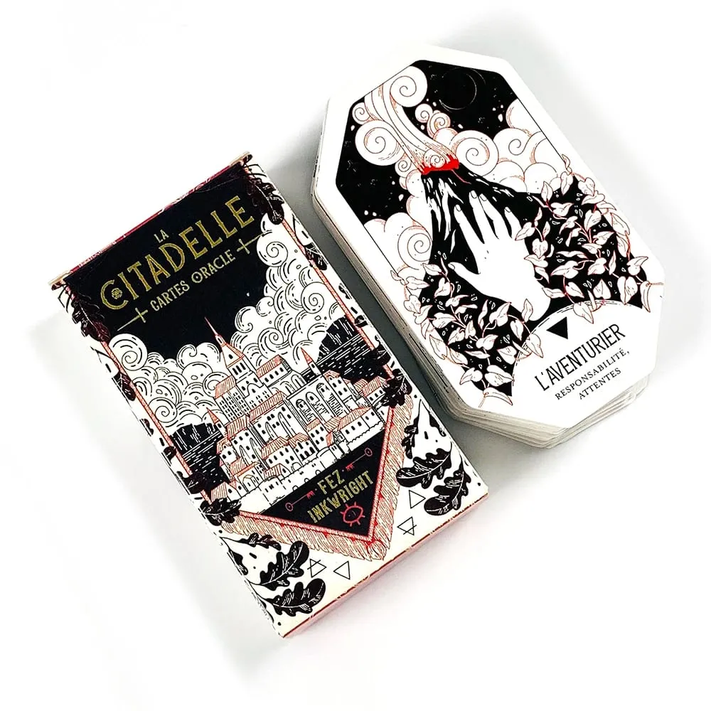Die Zitadelle, ein Fantasy-Orakelkartenspiel, ein Kartenspiel mit 60 Karten im achteckigen Design, französische Version, Wahrsagerei, Wahrsagerei — image 2