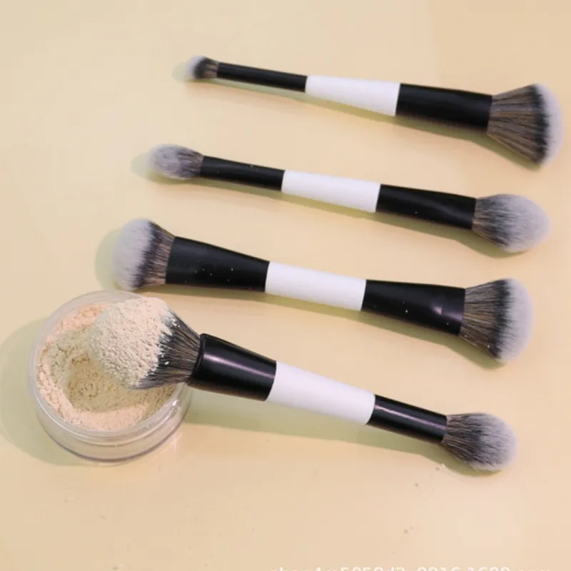✦ Dual-Ended Foundation Face Brush Double-ended Powder Blush Contour And Eyeshadow Concealer Makeup Brushes — image 5