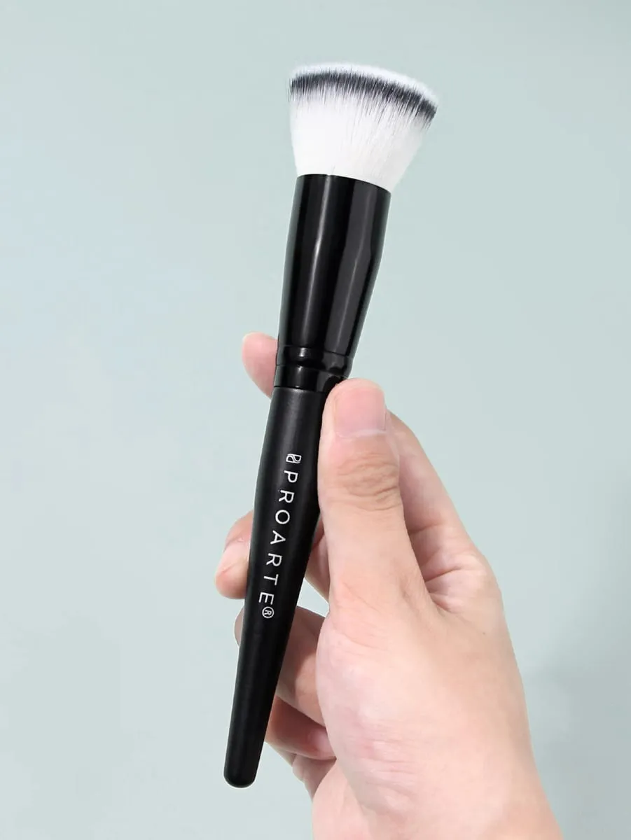 1Pc Stippling Foundation Makeup Brush Flat‑top Face Cosmetic Brush For Liquid Cream Foundation Blush Face Make‑up Beauty Tool — image 5