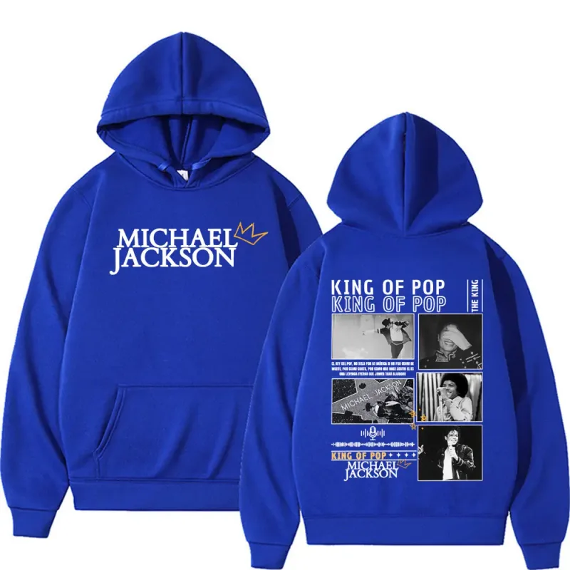 King of Pop Michael Jackson Tour Cover Sweatshirts Men's Clothing Fashion Hip Hop Punk Hooded Casual Oversized Hoodies Pullovers — image 10