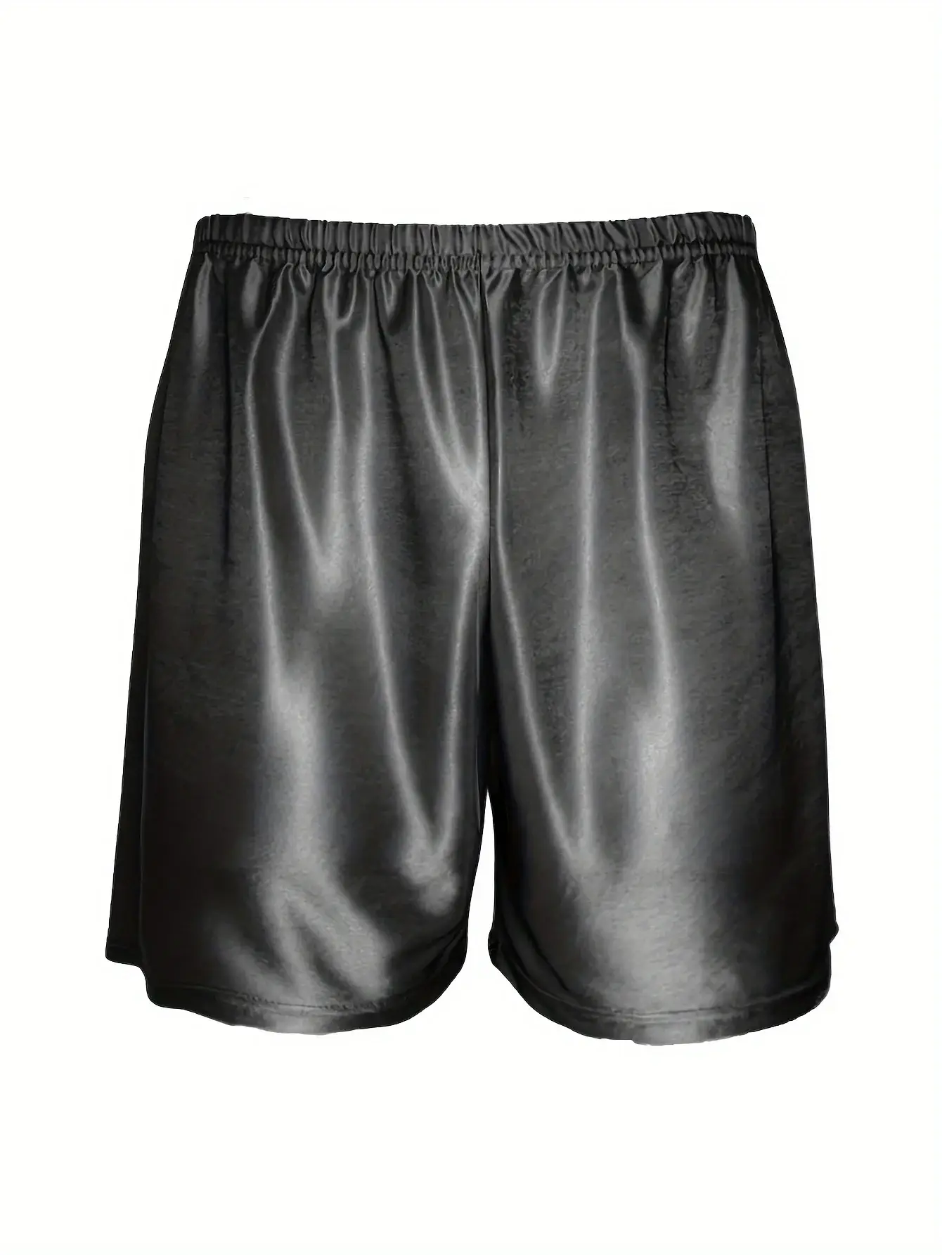 1pc Men's Satin Ice Silk Shorts Lightweight Smooth Comfortable Breathable Sweat-Wicking Casual Lounge Sleep Men Underwear Shorts — image 5